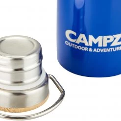 CAMPZ Bouteille avec bouchon en bambou 750ml, bleu -Gourdes Soldes 2022 campz bottle with bamboo cap 750ml blue 4