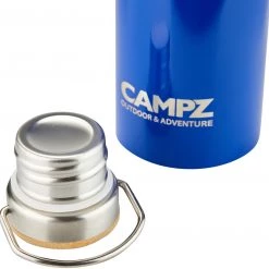 CAMPZ Bouteille isotherme avec bouchon en bambou 750ml, bleu -Gourdes Soldes 2022 campz insulated bottle with bamboo cap 750ml blue 4