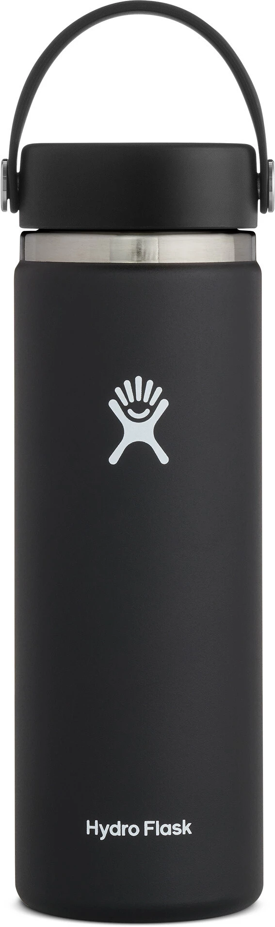 Hydro Flask Wide Mouth Gourde avec Bouchon Flex 591ml, noir 1 Hydro Flask Wide Mouth Gourde avec Bouchon Flex 591ml, noir