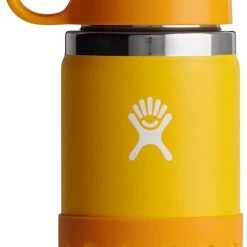 Hydro Flask Wide Mouth Bottle with Straw Lid and Boot 355ml Kids, vert