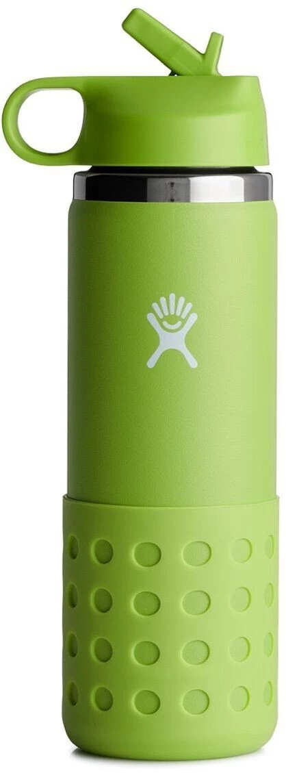 Hydro Flask Wide Mouth Bottle with Sttaw Lid and Boot 591ml Kids, orange 1 Hydro Flask Wide Mouth Bottle with Sttaw Lid and Boot 591ml Kids, orange