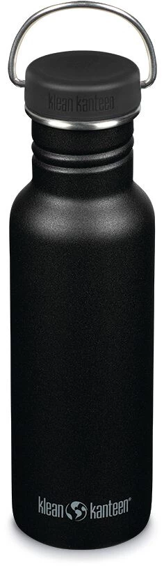 Klean Kanteen Classic Bottle 800ml with Loop Cap, noir 1 Klean Kanteen Classic Bottle 800ml with Loop Cap, noir