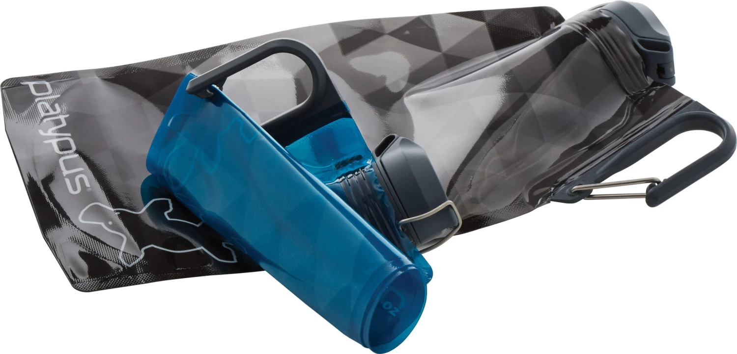 Platypus DuoLock Gourde souple 1000ml, gris/bleu 4 Platypus DuoLock Gourde souple 1000ml, gris/bleu – Image 4