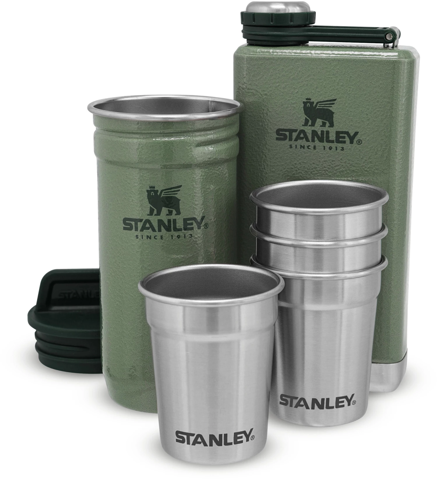 Stanley Adventure Shot & Flask Gift Set 236ml, argent/noir 1 Stanley Adventure Shot & Flask Gift Set 236ml, argent/noir