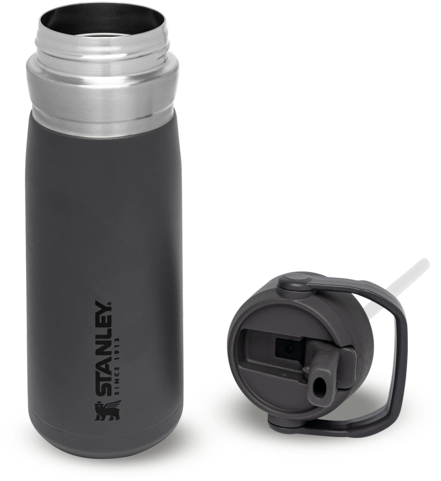 Stanley IceFlow Flip Straw Water Bottle 650ml, gris 2 Stanley IceFlow Flip Straw Water Bottle 650ml, gris – Image 2