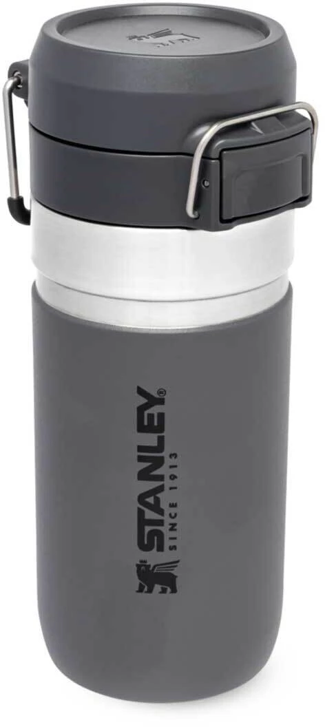 Stanley Quick Flip Water Bottle 470ml, gris/argent 1 Stanley Quick Flip Water Bottle 470ml, gris/argent