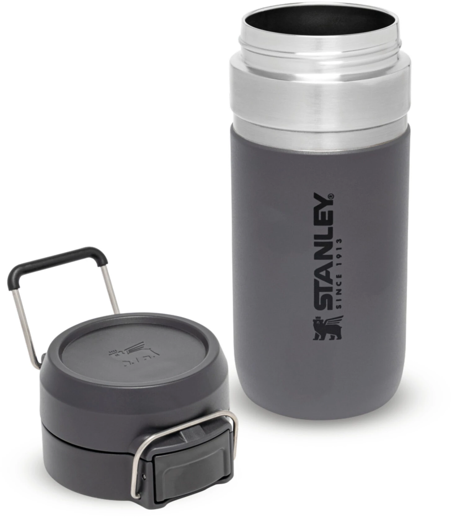 Stanley Quick Flip Water Bottle 470ml, orange/argent 3 Stanley Quick Flip Water Bottle 470ml, orange/argent – Image 3