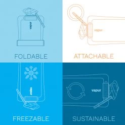 Vapur Solid Flex Bottle 1000ml, blanc -Gourdes Soldes 2022 vapur solid flex bottle 1000ml whiteout 4