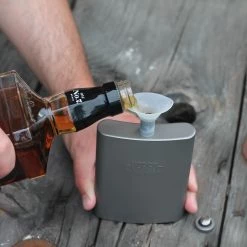 Vargo Titanium Flask 240ml -Gourdes Soldes 2022 vargo titan flachmann 240ml 4